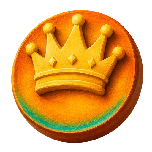 A crown medallion for your verified identity