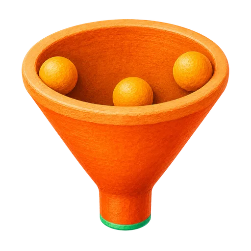 A funnel representing your deal pipeline